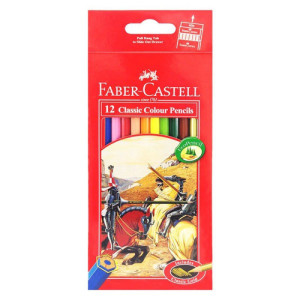 مدادرنگی 12 رنگ جعبه مقوایی کلاسیک فابرکاستل مدادرنگی 12 رنگ جعبه مقوایی کلاسیک فابرکاستل