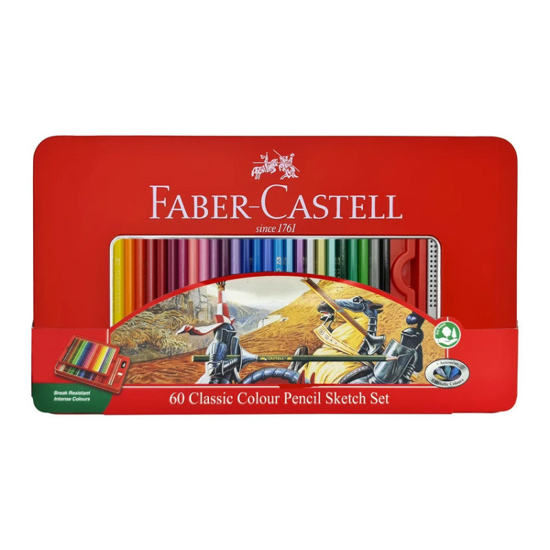 مداد رنگی 60 رنگ فابرکاستل کلاسیک مداد رنگی 60 رنگ فابرکاستل کلاسیک