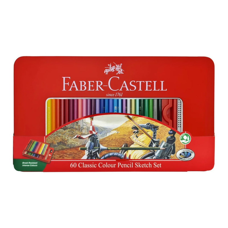 مداد رنگی 60 رنگ فابرکاستل کلاسیک مداد رنگی 60 رنگ فابرکاستل کلاسیک